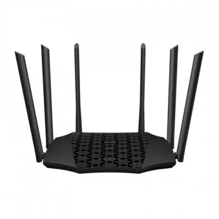 Tenda AC21 WiFi AC Router 2100Mb/s, 1x GWAN, 3x GLAN, VPN, IPv6, 6x 6dBi, 4x4 MU-MIMO, App AC2100